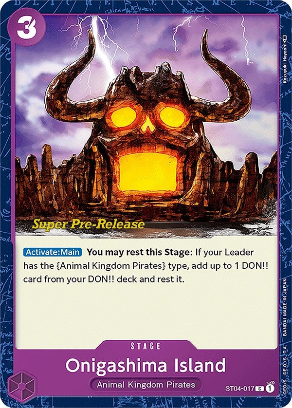 Image for Onigashima Island (ST04-017) (Super Pre-Release Starter Deck 4: Animal Kingdom Pirates) (ST-04 PRE) - One Piece Card Game