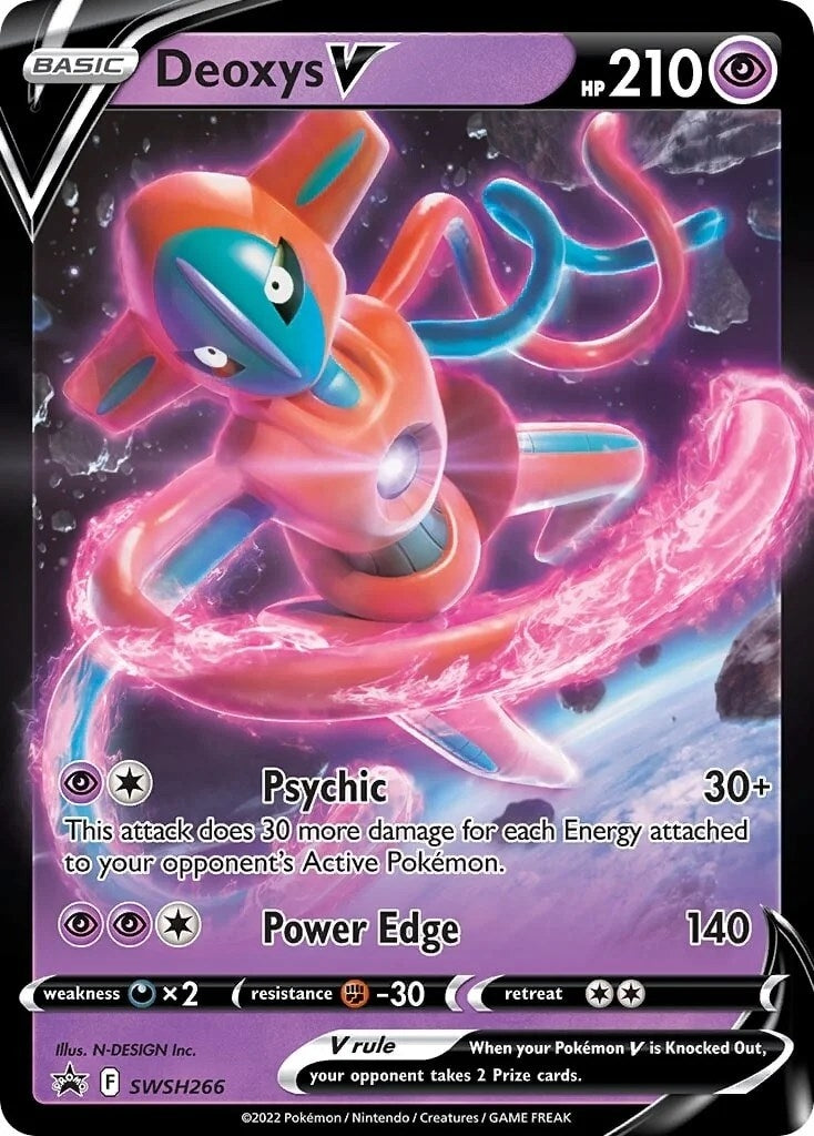 Deoxys V - SWSH266 (SWSH266) (SWSH: Sword & Shield Promo Cards) - PokeBox USA