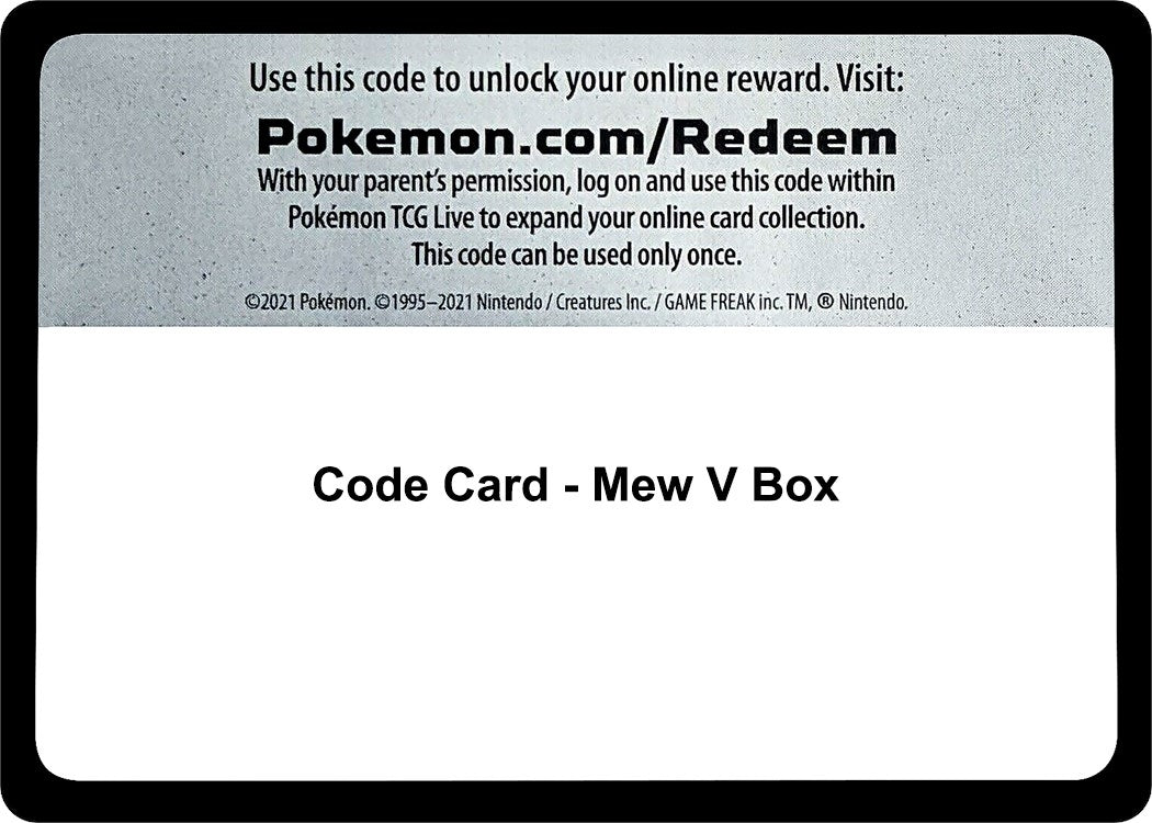 Image for Code Card - Mew V Box (Miscellaneous Cards & Products) (MCAP) - Pokemon