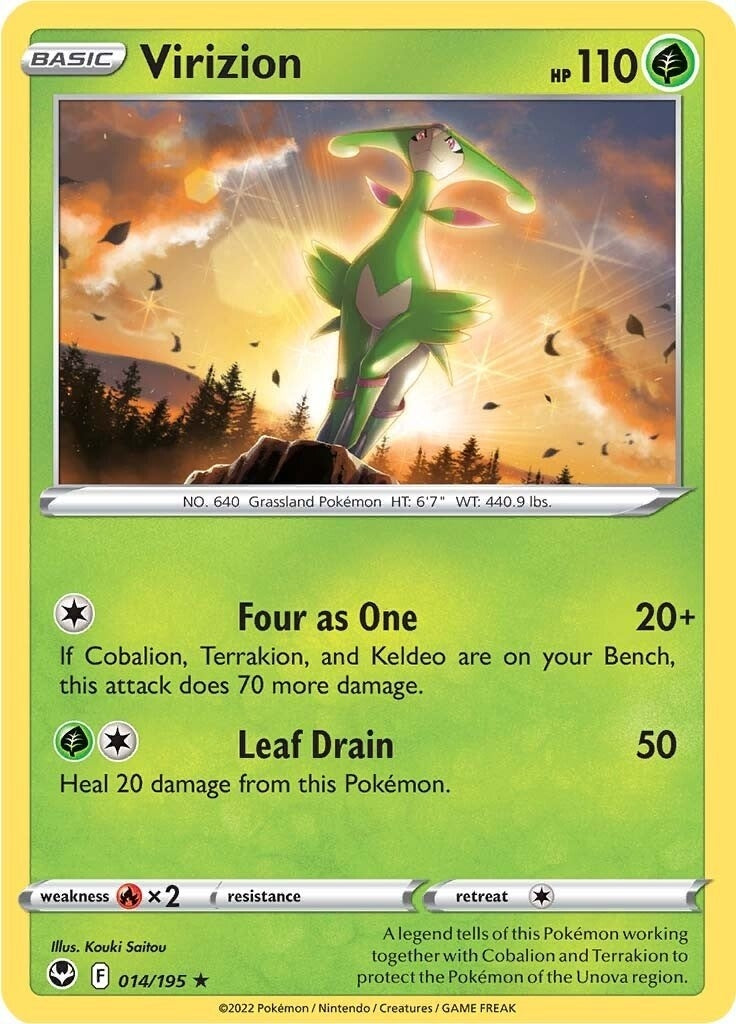 Image for Virizion (014/195) (SWSH12: Silver Tempest) (SWSH12) - Pokemon