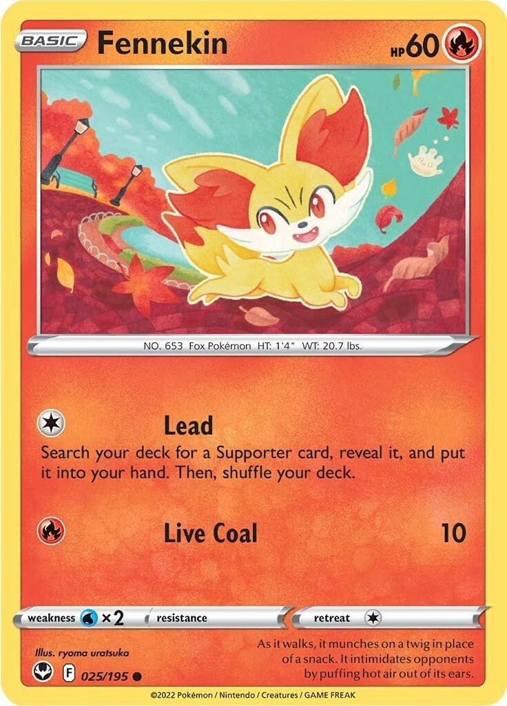 Image for Fennekin (025/195) (SWSH12: Silver Tempest) (SWSH12) - Pokemon
