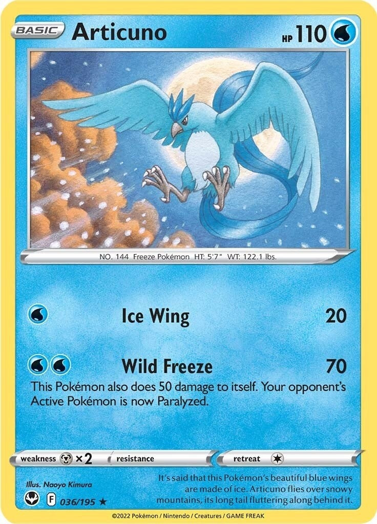 Image for Articuno (036/195) (SWSH12: Silver Tempest) (SWSH12) - Pokemon