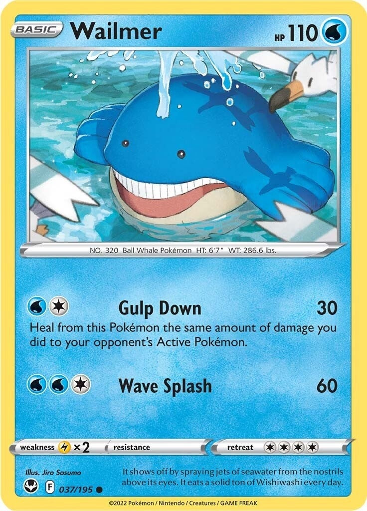 Image for Wailmer (037/195) (SWSH12: Silver Tempest) (SWSH12) - Pokemon