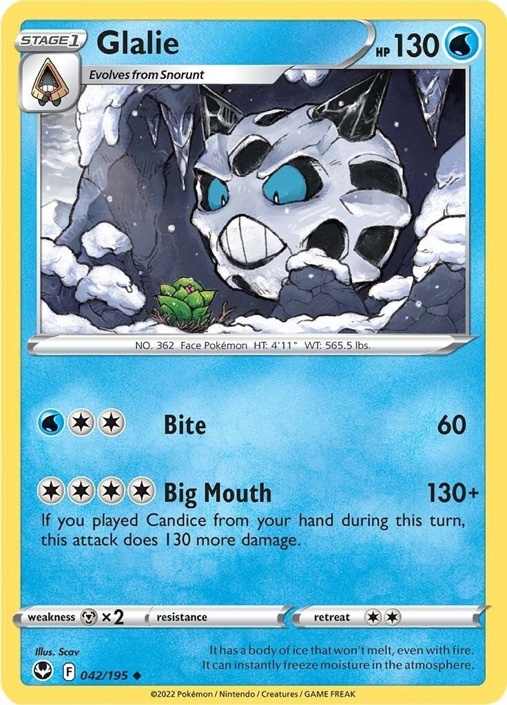 Image for Glalie (042/195) (SWSH12: Silver Tempest) (SWSH12) - Pokemon