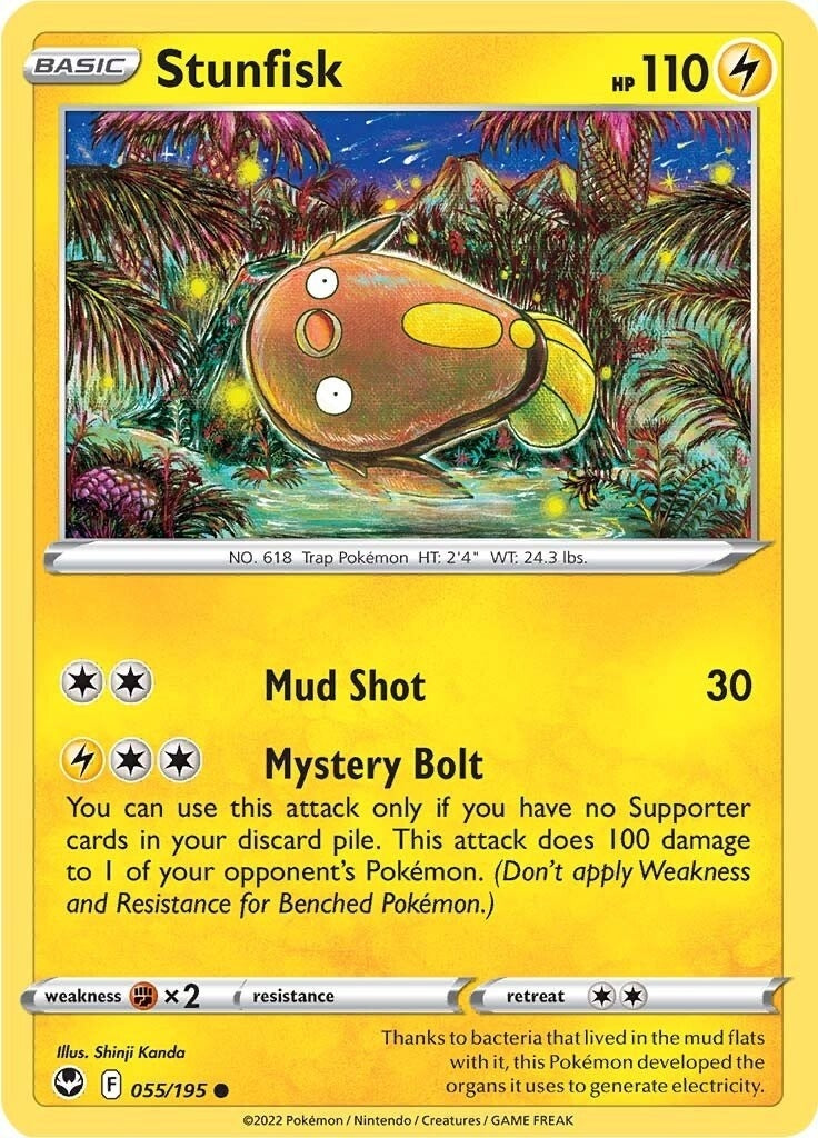 Image for Stunfisk (055/195) (SWSH12: Silver Tempest) (SWSH12) - Pokemon