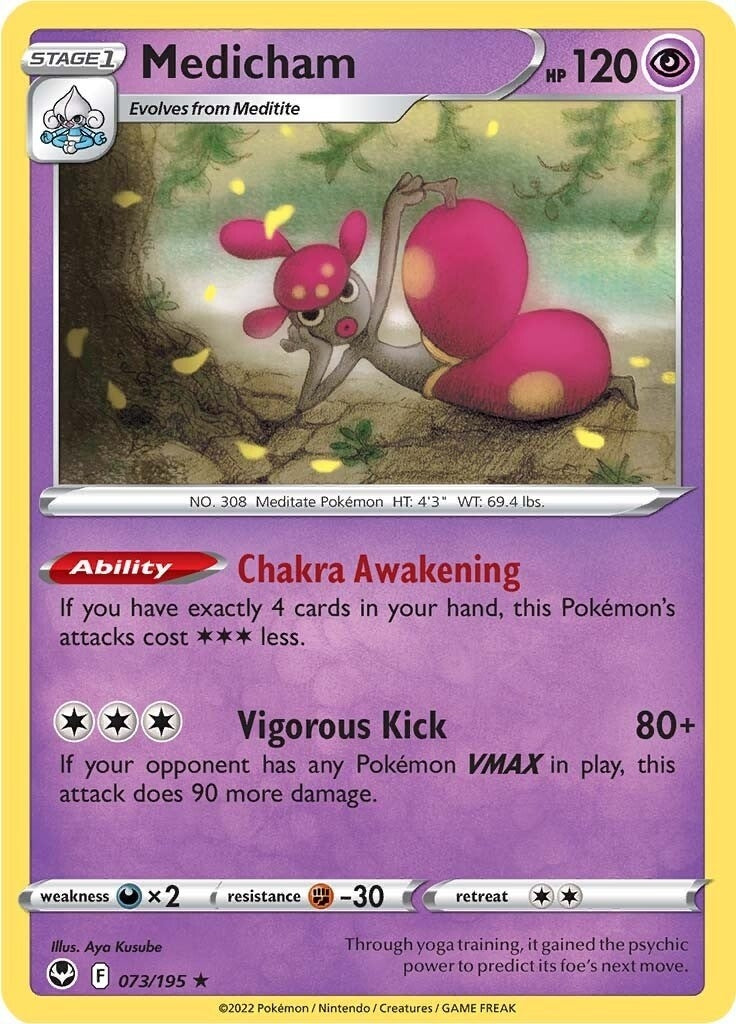 Image for Medicham (073/195) (SWSH12: Silver Tempest) (SWSH12) - Pokemon
