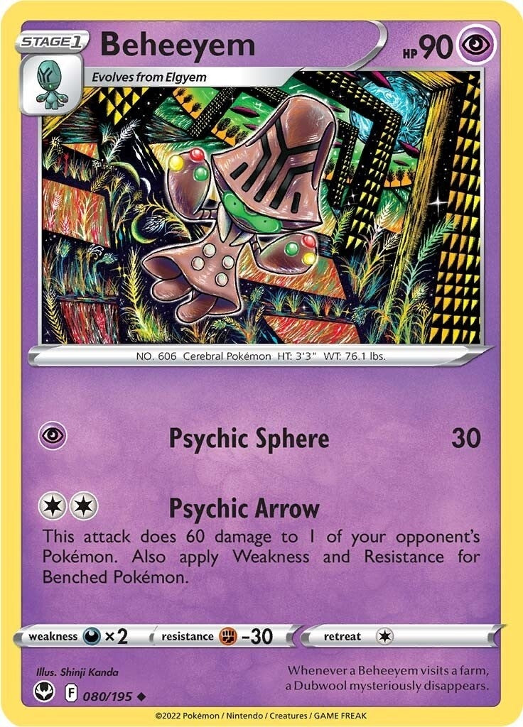 Image for Beheeyem (080/195) (SWSH12: Silver Tempest) (SWSH12) - Pokemon