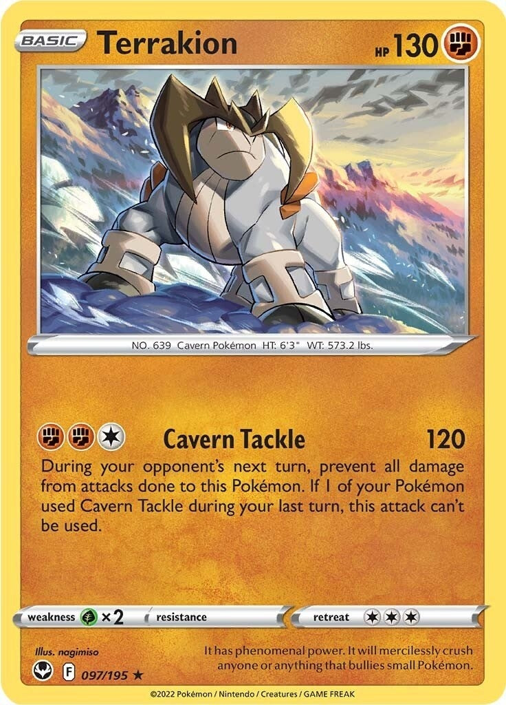 Image for Terrakion (097/195) (SWSH12: Silver Tempest) (SWSH12) - Pokemon