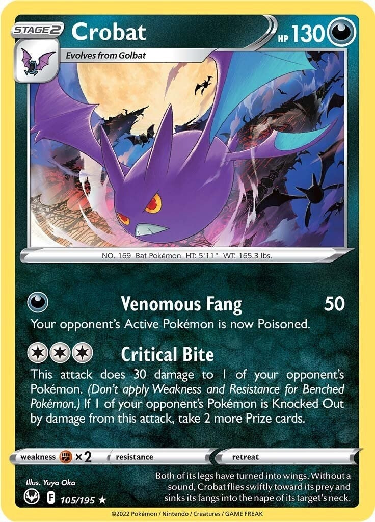 Image for Crobat (105/195) (SWSH12: Silver Tempest) (SWSH12) - Pokemon