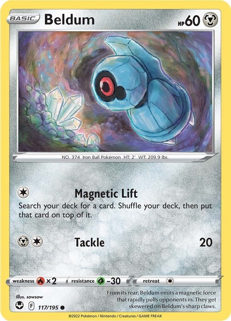Image for Beldum (117/195) (SWSH12: Silver Tempest) (SWSH12) - Pokemon