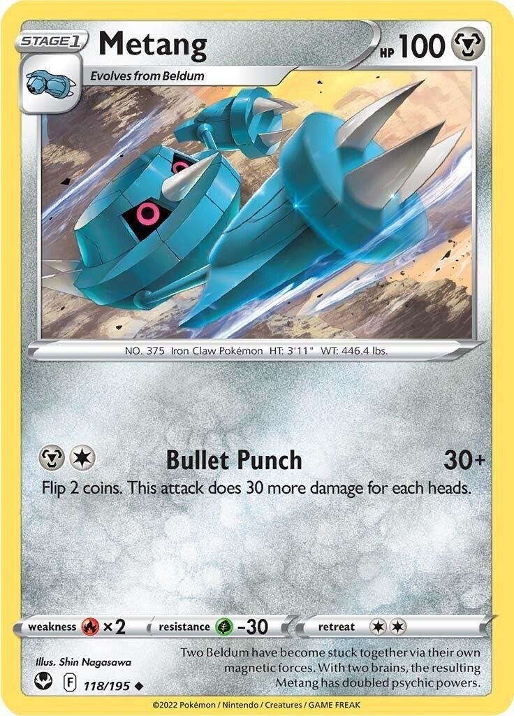Image for Metang (118/195) (SWSH12: Silver Tempest) (SWSH12) - Pokemon