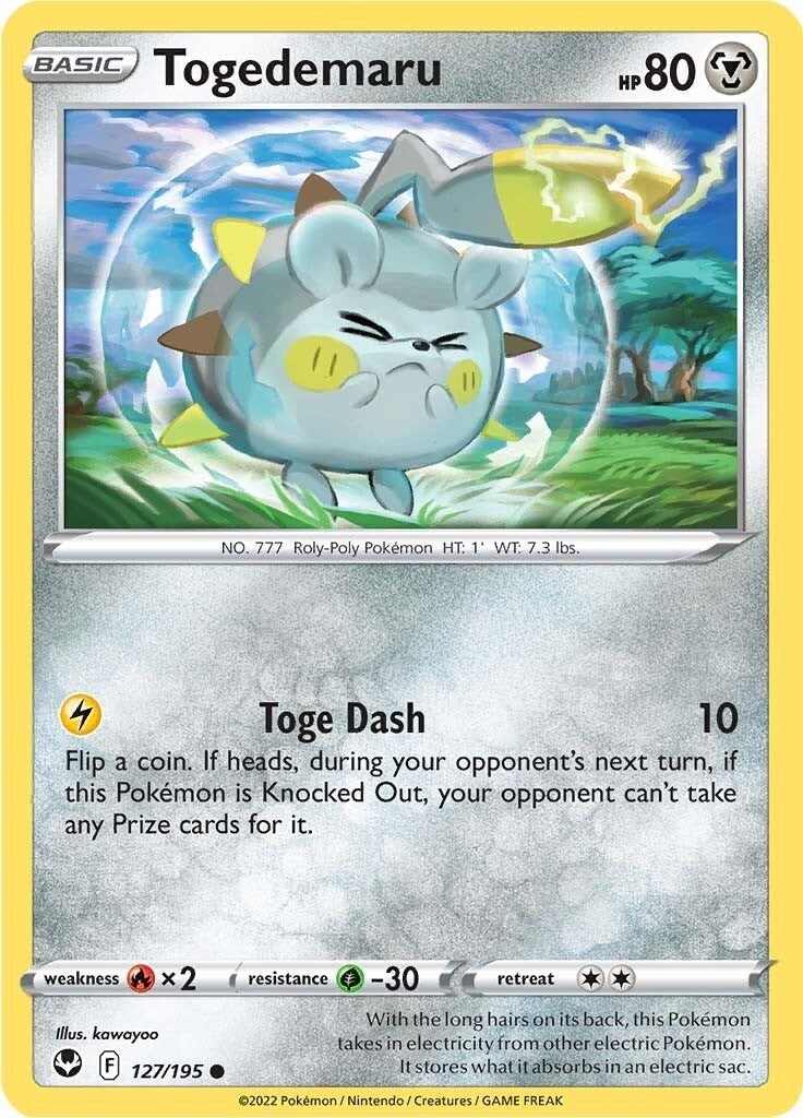Image for Togedemaru (127/195) (SWSH12: Silver Tempest) (SWSH12) - Pokemon