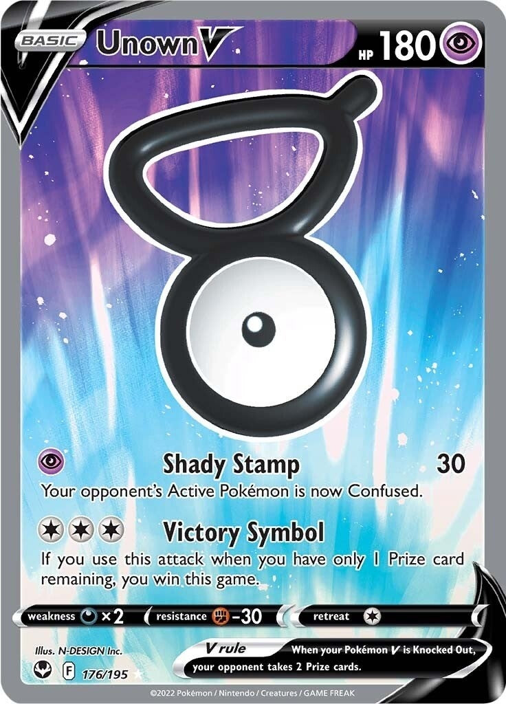 Image for Unown V (Full Art) (176/195) (SWSH12: Silver Tempest) (SWSH12) - Pokemon