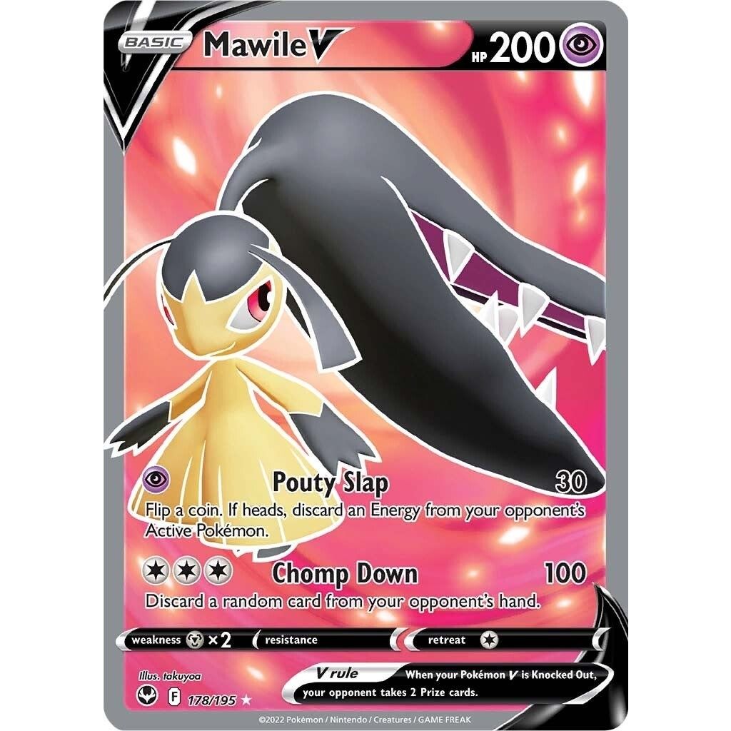 Mawile V (Full Art) (178/195) (SWSH12: Silver Tempest) - PokeBox USA