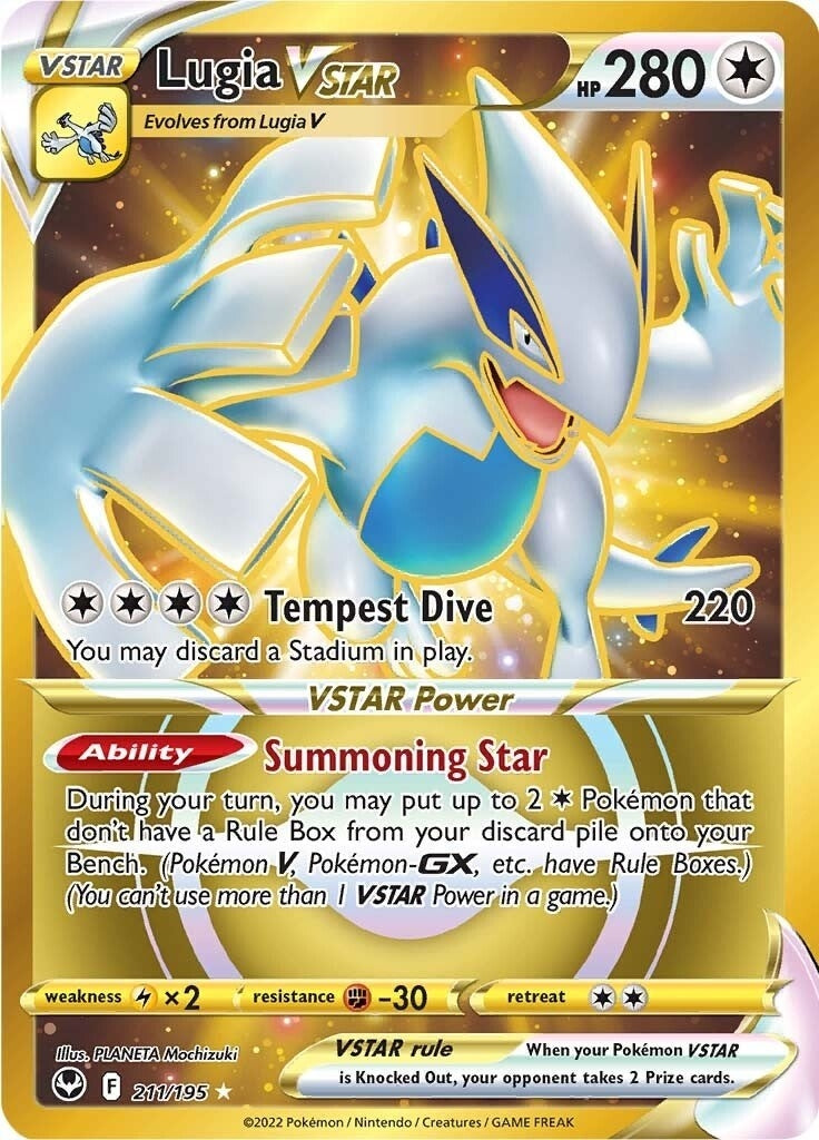 Lugia VSTAR (Secret) (211) (211/195) (SWSH12: Silver Tempest) - PokeBox USA
