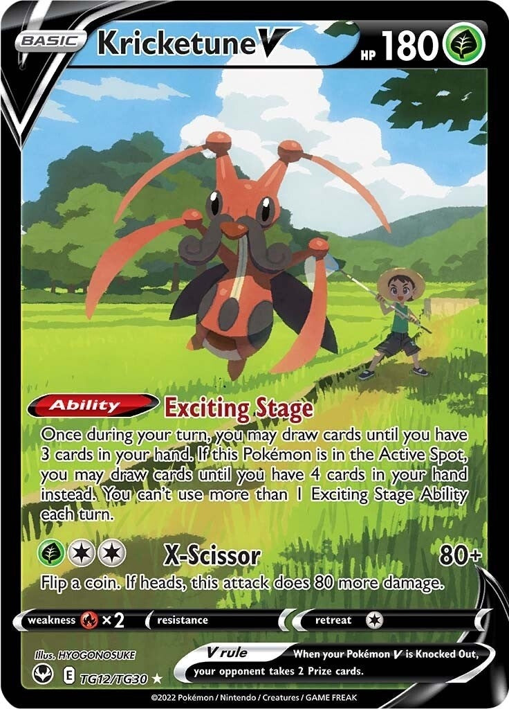 Kricketune V (TG12/TG30) (SWSH12: Silver Tempest Trainer Gallery)