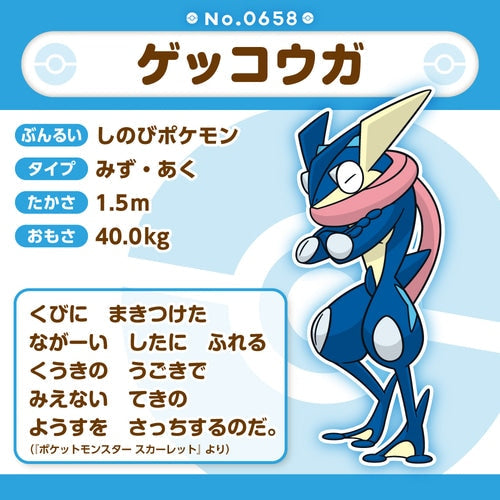 Greninja #658 - Pokémon Centre Fit Plush - PokeBox USA