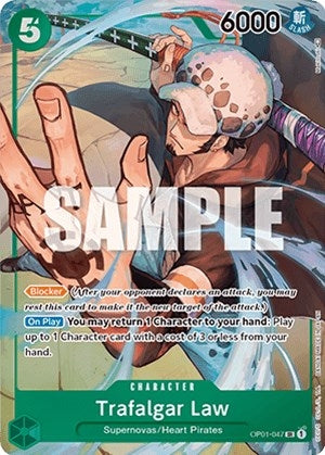 Image for Trafalgar Law (047) (Parallel) (OP01-047) (Romance Dawn) (OP01) - One Piece Card Game