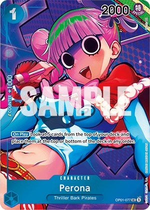 Image for Perona (Box Topper) (OP01-077) (Romance Dawn) (OP01) - One Piece Card Game