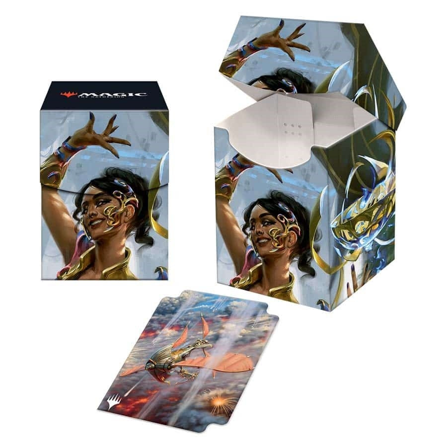 Image for The Brothers' War Saheeli, Filigree Master 100+ Deck Box for Magic: The Gathering - Deck Boxes