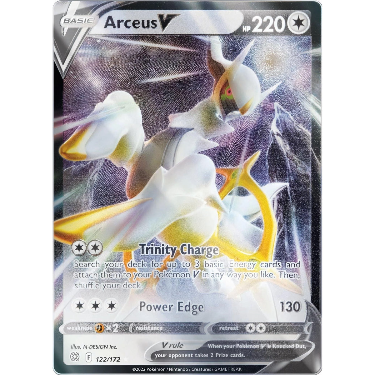 Arceus V - 122/172 (Metal Card) (122/172) (Miscellaneous Cards & Products) - PokeBox USA