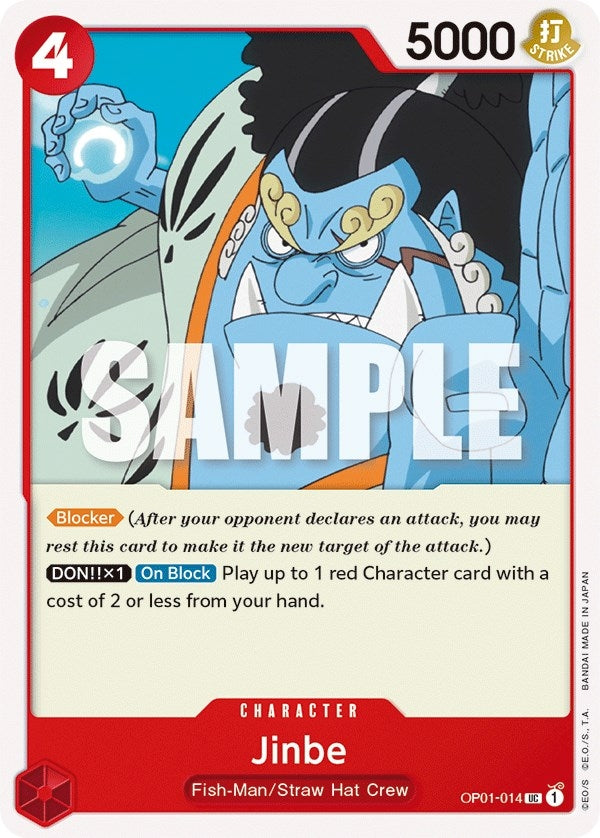 Image for Jinbe (014) (OP01-014) (Romance Dawn) (OP01) - One Piece Card Game