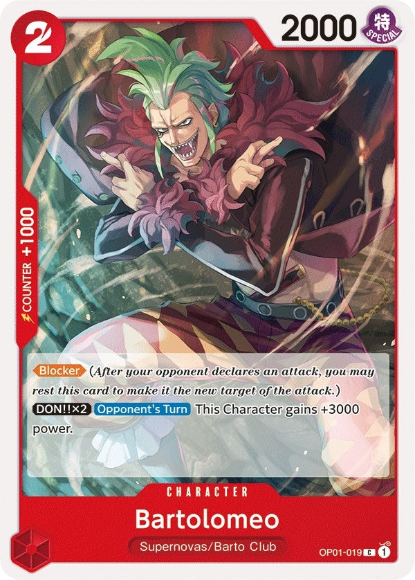 Image for Bartolomeo (OP01-019) (Romance Dawn) (OP01) - One Piece Card Game