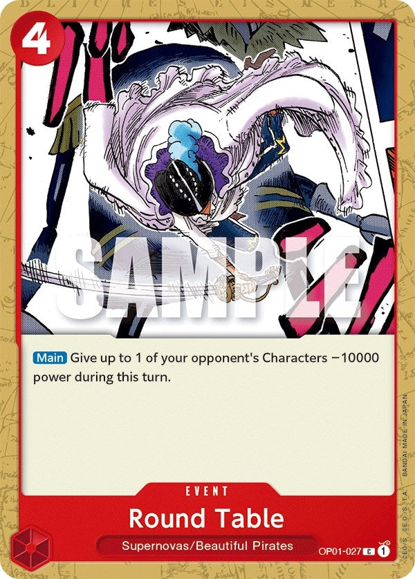 Image for Round Table (OP01-027) (Romance Dawn) (OP01) - One Piece Card Game