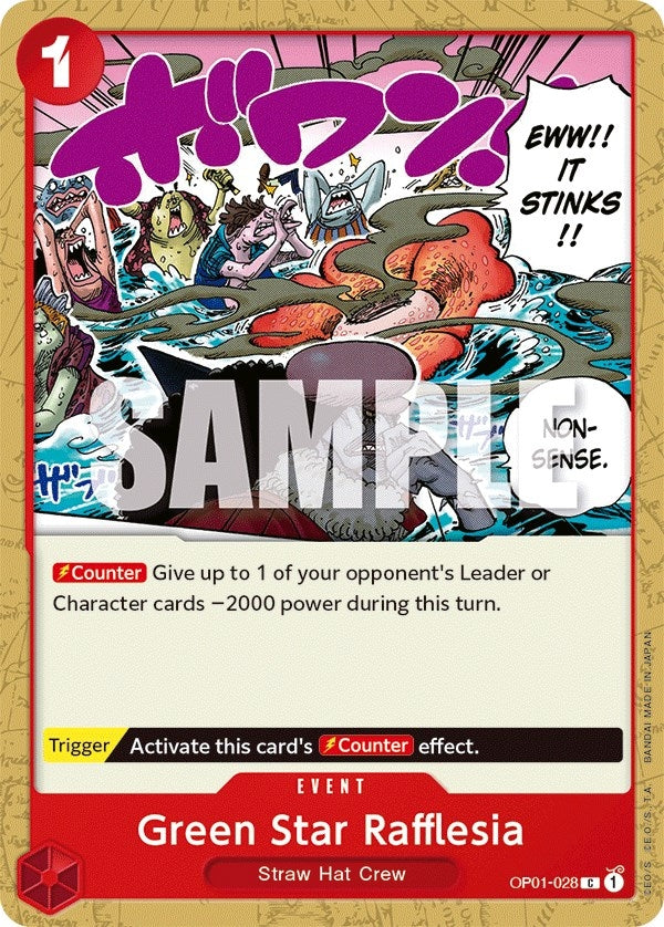 Image for Green Star Rafflesia (OP01-028) (Romance Dawn) (OP01) - One Piece Card Game
