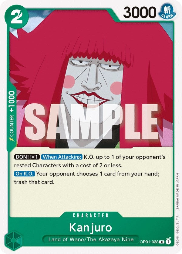 Image for Kanjuro (OP01-038) (Romance Dawn) (OP01) - One Piece Card Game