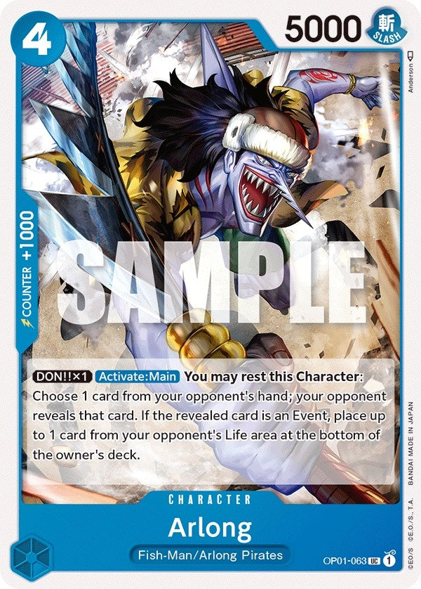 Image for Arlong (OP01-063) (Romance Dawn) (OP01) - One Piece Card Game