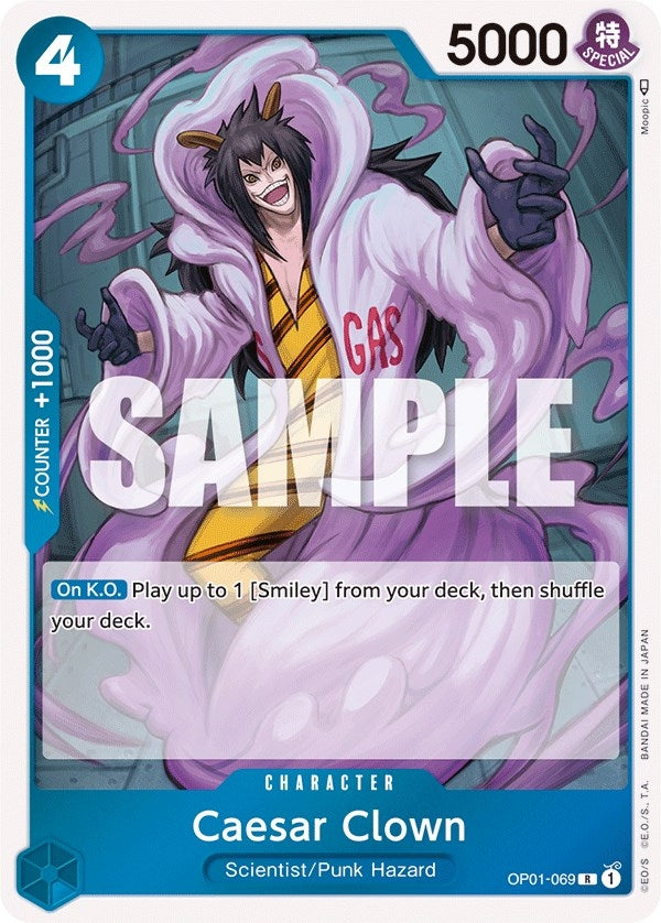 Image for Caesar Clown (OP01-069) (Romance Dawn) (OP01) - One Piece Card Game