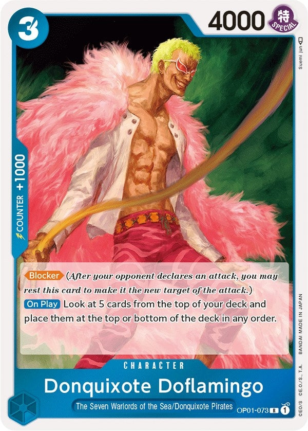 Image for Donquixote Doflamingo (073) (OP01-073) (Romance Dawn) (OP01) - One Piece Card Game