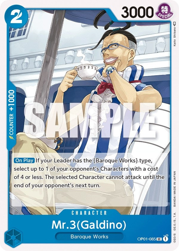 Image for Mr.3 (Galdino) (OP01-085) (Romance Dawn) (OP01) - One Piece Card Game