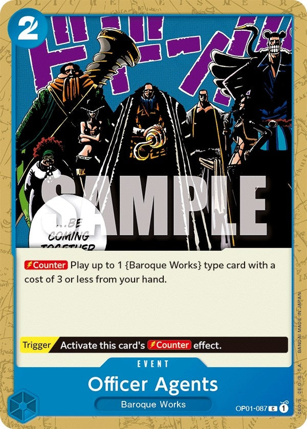 Image for Officer Agents (OP01-087) (Romance Dawn) (OP01) - One Piece Card Game