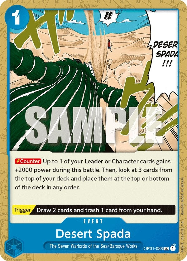 Image for Desert Spada (OP01-088) (Romance Dawn) (OP01) - One Piece Card Game
