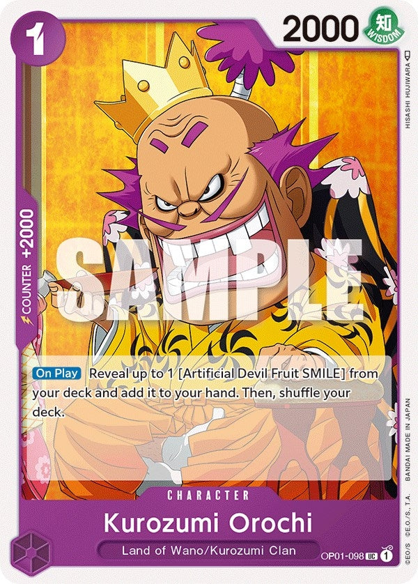 Image for Kurozumi Orochi (OP01-098) (Romance Dawn) (OP01) - One Piece Card Game