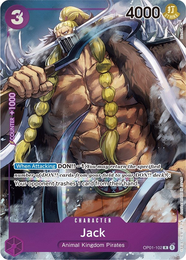 Image for Jack (Parallel) (OP01-102) (Romance Dawn) (OP01) - One Piece Card Game