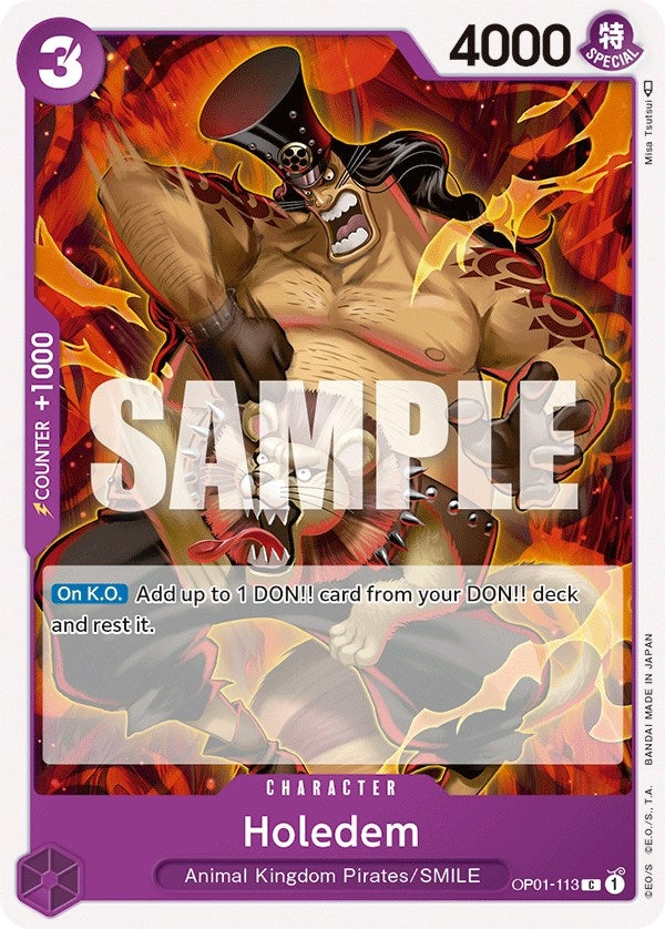 Image for Holedem (OP01-113) (Romance Dawn) (OP01) - One Piece Card Game
