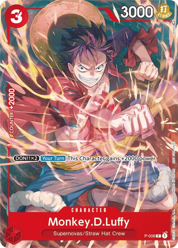 Image for Monkey.D.Luffy - P-006 (Tournament Pack Vol. 1) (P-006) (One Piece Promotion Cards) (OP-PR) - One Piece Card Game