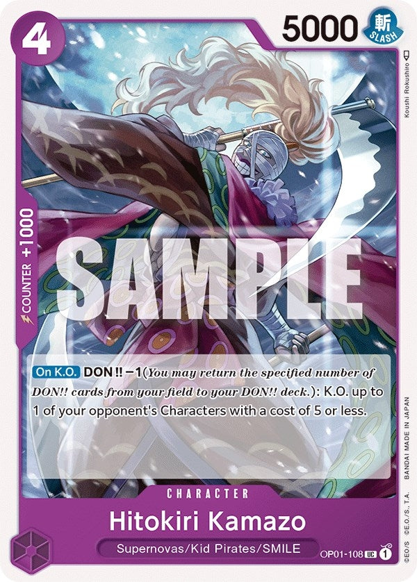 Image for Hitokiri Kamazo (OP01-108) (Romance Dawn) (OP01) - One Piece Card Game