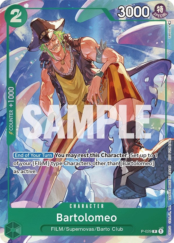 Image for Bartolomeo (Event Pack Vol. 1) (P-029) (One Piece Promotion Cards) (OP-PR) - One Piece Card Game