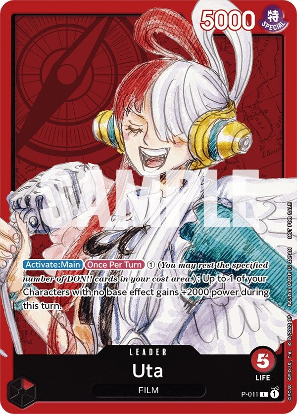 Image for Uta (One Piece Film Red) (P-011) (One Piece Promotion Cards) (OP-PR) - One Piece Card Game