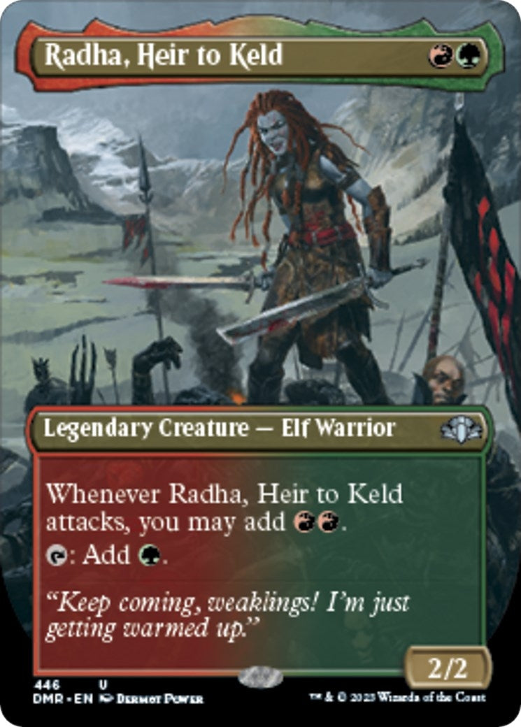 Radha, Heir to Keld (Borderless) (446) (Dominaria Remastered)