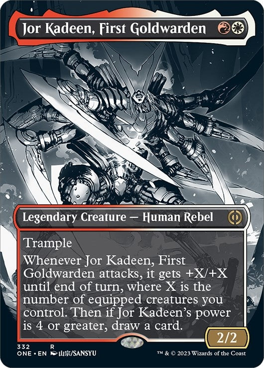 Jor Kadeen, First Goldwarden (Borderless) (332) (Phyrexia: All Will Be One)