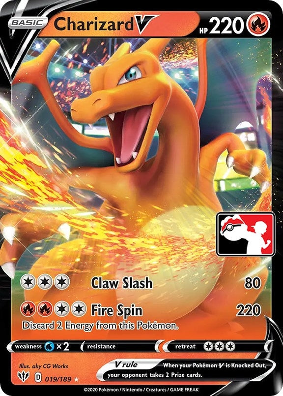 Image for Charizard V (019/189) (Prize Pack Series Cards) - Pokemon