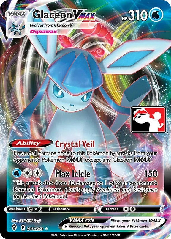 Image for Glaceon VMAX (041/203) (Prize Pack Series Cards) - Pokemon