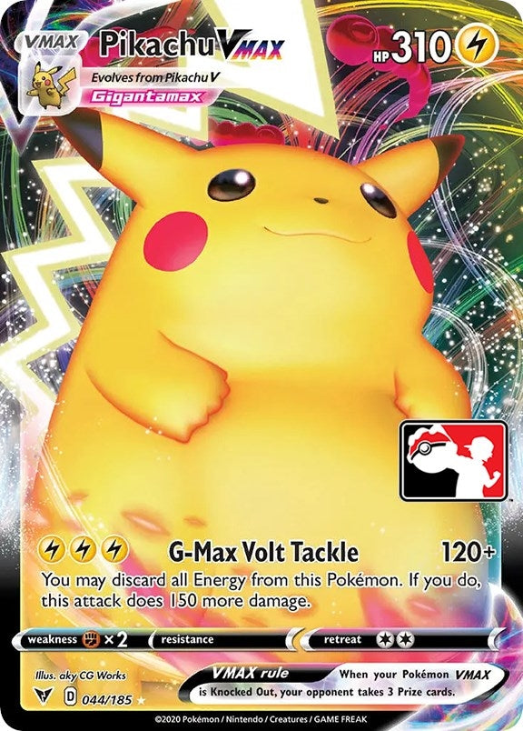 Pikachu VMAX (044/185) (Prize Pack Series Cards)