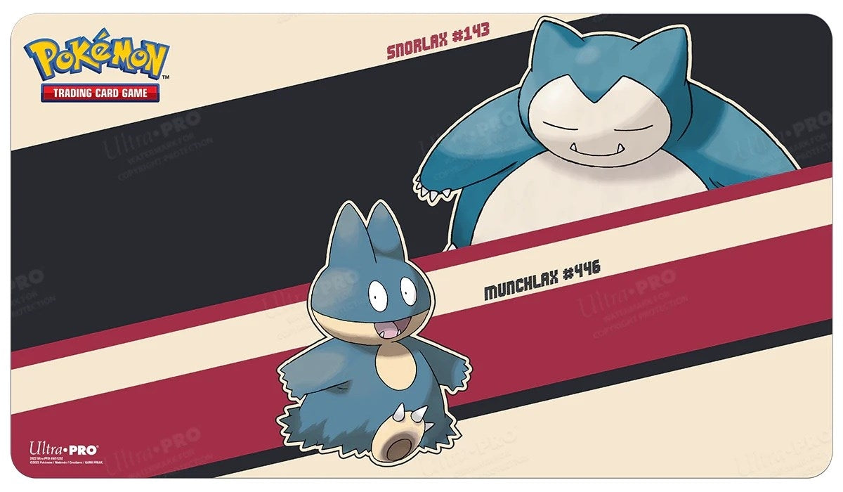 Image for Snorlax and Munchlax Standard Gaming Playmat for Pokemon - Playmats