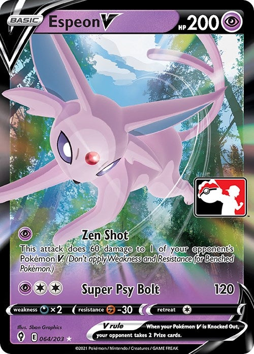 Image for Espeon V (064/203) (Prize Pack Series Cards) - Pokemon